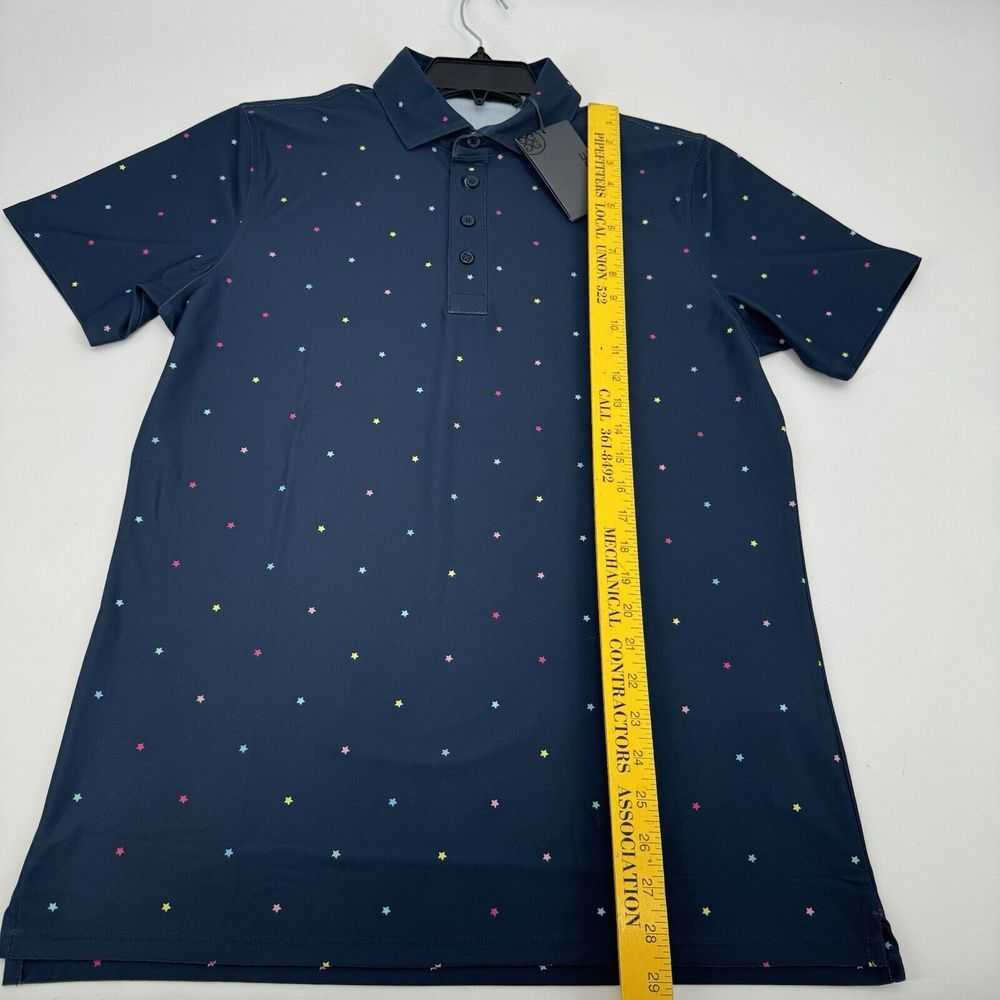 NEW G Fore Men's Size Medium All Over Print Performance Golf Polo Shirt Casual - Picture 3 of 6